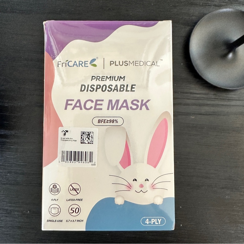 50 x disposable face masks for kids